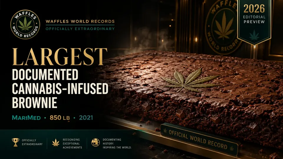 Editorial scene for Largest Documented Cannabis-Infused Brownie