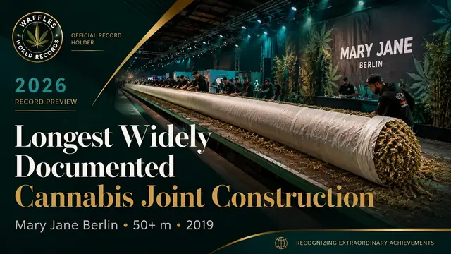 Full editorial preview for Longest Widely Documented Cannabis Joint Construction
