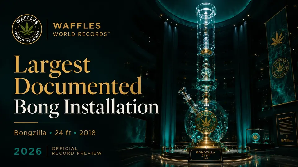 Editorial scene for Largest Documented Bong Installation